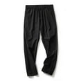 thumbnail image 1 of Lightweight Men's Tracksuit Pants With Waistband Pockets Open Bottom Straight Leg Casual, 1 of 4
