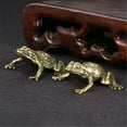 thumbnail image 4 of CIYISON Brass Frogs Statue Figurine Sculpture Decorative Objects Home Decoration, 4 of 11