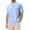 Blue, variant on Mens T-Shirts V Neck Soft Yellow Men's Linen Short Sleeve T-Shirt Casual Beach Top Crew Neck Tee for Comfort and Style