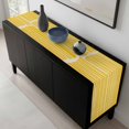 thumbnail image 5 of Yellow Striped Table Runner 48 Inches Long, Modern Geometric Abstract Retro Kitchen Coffee Dining Table Decoration for Home Party Birthday Wedding Home Decor 13x48 Inches, 5 of 8