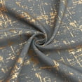 thumbnail image 2 of Taisier Home Gold Foil Print Linen Textured Curtains Geometric Dots Pattern Design Curtains for Bedroom Living Room Thermal Insulated Window Treatment 2 Panels 84" L,Dark Grey and Gold Curtains Print, 2 of 7