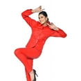 thumbnail image 2 of Ladies Leather Stretch Pants with Pockets, 2 of 8