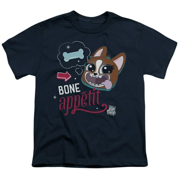 Littlest Pet Shop Bone Appetit S/S Youth 18/1 T-Shirt Navy