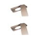 thumbnail image 4 of Cateissary Exquisito molde para pan de acero al carbono, revestimiento antiadherente desmontable, conveniente para operar, calefacción uniforme, Oro 2piezas, 4 of 4
