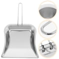 thumbnail image 3 of MOVTOTOP Mini Pelle en Acier Inoxydable avec Long Manche, Pelle en Métal pour Cheminée, Pelle de Construction Robuste pour Atelier Garage Table Bureau Argent, 3 of 7