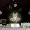 thumbnail image 1 of Lámpara de noche 3D con enchufe USB para dormitorio, lámpara de mesita de noche con diseño creativo de sueño, lámpara de actividad para amantes de la Navidad, lámpara de escritorio LED de regalo, 1 of 4