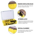 thumbnail image 6 of Goture Plastic Storage Organizer Box, Portable Tackle Storage Adjustable Divider Removable Compartment with handle, Box Organizer for Fishing Storage Yellow, 6 of 7