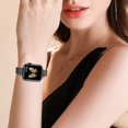 thumbnail image 6 of ZYX Slim Metal Band for Apple Watch, Women's 14mm Thin Metal Strap with Tool, Black, 44mm/45mm/46mm/49mm/42mm(series 1 2 3), 6 of 7