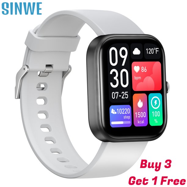 Buy 3 Get 1 Free Smart Watch for Men Women(Make/Answer Calls),IP67