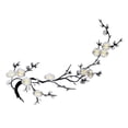 thumbnail image 3 of 20 PCS Cherry Blossom Iron Patch, Iron On Blossom Plum Applique Patch Embroidery Flower Vines, Appliques DIY Trim for Jeans Garment Cos, for Hats, Shirts, Shoes, Jeans, Bags, White, 3 of 9