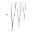 thumbnail image 3 of 3pc ToolTreaux Stainless Steel Jumbo Tweezer Set Serrated Tips Secure Grip, 3 of 3