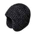 thumbnail image 2 of Tnobhg Women Men Winter Solid Color Knitting Hat Ear Protection Brimless Warm Beanie Hat Coldproof Thickened Unisex Hat, 2 of 8