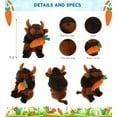 thumbnail image 2 of DolliBu Happy Easter Super Soft Plush Wild Buffalo with Carrot - Stuffed Animals with Carrot Plush Toy, Perfect Easter Holiday Surprise Gift, Spring Easter Wild Life Plush Animal - 9.5", 2 of 6