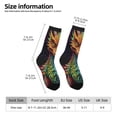 thumbnail image 2 of Pofeuu Whimsical Dragon Color Cool Print Crew Socks, Adult Running Hiking Socks for Youth and Adult, 2 of 6