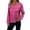 Hot Pink#61, variant on Long Sleeve Sequin Tops for Women V Neck Sparkly Blouse Loose Night Out Casual Tops for Wedding Party Gold XXL