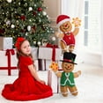 thumbnail image 6 of DEORAB 48IN Tall Outdoor Light-up Gingerbread Man Decorations Christmas Indoor Lighted Lawn Patio Porch Garden Xmas Holiday Decor，50LED Lights, 6 of 6