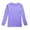 Purple, variant on LNMQLPDBS Girls Long Sleeve Tees Kids Basic Crewneck Tshirts Girls' Soft Solid Color T-Shirts Boys tops Toddler Girl Clothes for All Seasons