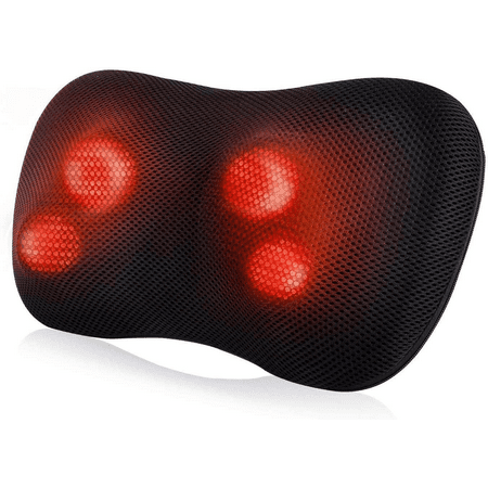 MaxKare Back Massager Pillow with Heat Shiatsu Massager Kneading Massager for Back, Neck, Shoulder, Waist, Use at Home Office