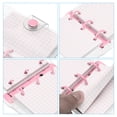 thumbnail image 4 of REGALWOVEN Clear 3 Ring Binder Cover, Notebook Binder Mini Refillable Loose Leaf Folder Planner, Pink, 4 of 6