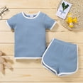 thumbnail image 2 of Mercatoo Baby Cowboy Outfit I𝐧fant Clothes Set Solid Color Clothes Set Baby Clothes Boy Summer, 2 of 9