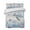 Mist Blue, variant on Quilts Full Size Bedding Set, Blue Sea Turtles Lightweight Quilted Comforter, Coastal Ocean Sea Starfish Coral Jellyfish Reversible Bedspread Coverlet with Pillow Covers for All Season, 78" x 90"