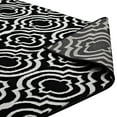 thumbnail image 5 of Modway Frame Transitional Moroccan Trellis 5x8 Area Rug in Black and White, 5 of 7