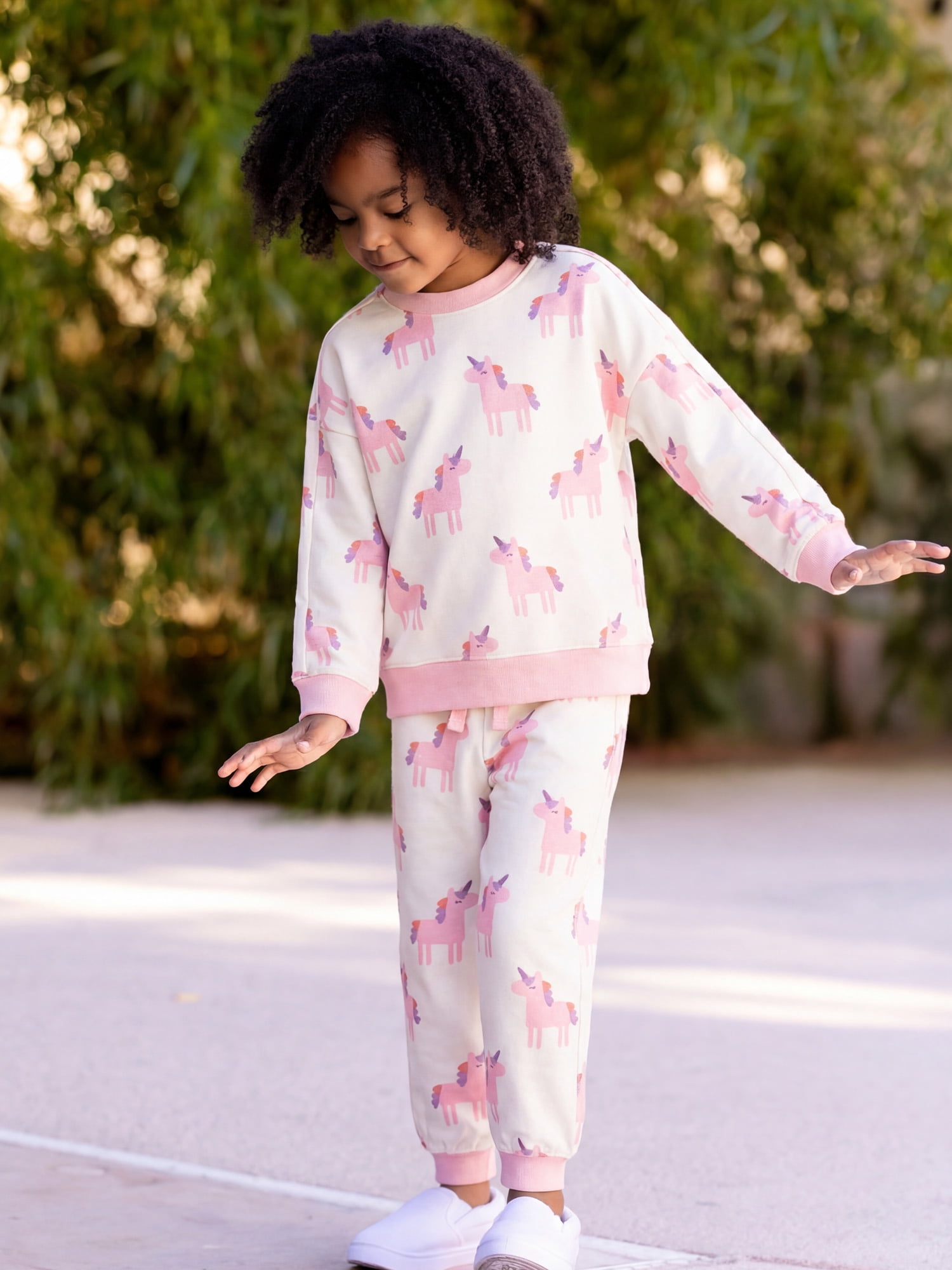 M+A by Monica + Andy, Organic Cotton Sporty Sweatsuit, Sizes 12-18M - 5T