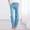 Sky Blue, variant on Palazzo Pants Baggy Pants Waist Cotton And Elastic Solid Pants Drawstring Long Women Straight Casual Pants Womens Pants Lounge Pants Women Sky Blue XXL