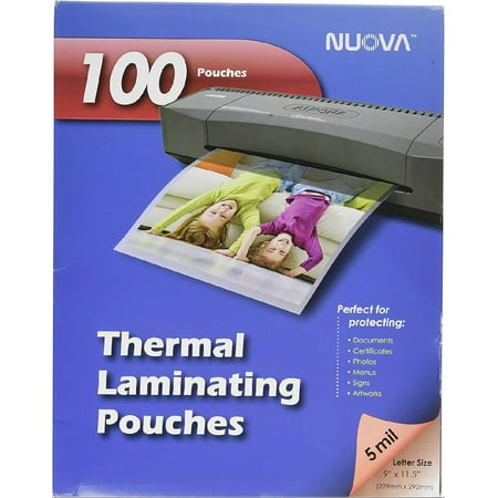 100-Pack, 5 Mil Thermal Laminating Pouches 9 x 11.5 Inches, Letter Size, LP105H