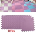 thumbnail image 1 of 10 piezas de tapete de piso entrelazado de espuma de felpa gruesa, baldosas de espuma entrelazadas cuadradas, alfombra de área de rompecabezas suave y Hugo Juguetes para niños, 1 of 10