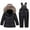 Black, variant on Snow Suit for Kids 10-12 Winter Coat and Snow Pants Set Warm Snowboard Outdoor Toddler Ski Outfit White 120