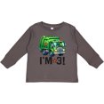 thumbnail image 3 of Inktastic 3rd Birthday Garbage Truck Party Boys Long Sleeve Toddler T-Shirt, 3 of 5