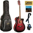thumbnail image 1 of Oscar Schmidt Auditorium Florentine A/E Guitar, Trans Purple Burst Bundle w/Bag OACEFTPB BAGPACK, 1 of 7