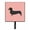 Pink, variant on Dachshund Checkerboard Pink Leash or Key Holder