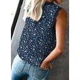 thumbnail image 6 of Anyjoin Women Sexy V Neck Lace Tank Tops Summer Sleeveless Chiffon Blouses, 6 of 6