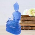thumbnail image 4 of Tibetan Medicine Buddha Statue, lucent Resin Buddha Sculpture Meditation Decor Spiritual Decor C, 4 of 5