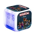 thumbnail image 2 of Roblox Print Digital Alarm Clock Temperature Led Display 7 Color Changing Game Night Light Bedside Clock Home Decor Kids Toy Gifts, 2 of 2