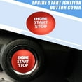 thumbnail image 2 of Unique Bargains Engine Start Stop Ignition Button Overlay Cover Decal Interior Sticker for Toyota Tacoma 2016-2021 Red, 2 of 6