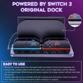 thumbnail image 5 of Charging & Storage Station for Switch 2 2025/Joy Con, 4-in-1 Charger Stand with 8 Game Card Slots, Foldable Portable Design, Charges 4 Joy Con2 Simultaneously with LED Indicator, 5 of 6