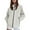 White, variant on Tiijoy Women's Hooded Windbreaker Jacket Full-Zip Solid Casual Relaxed Fit Jacket Outerwear