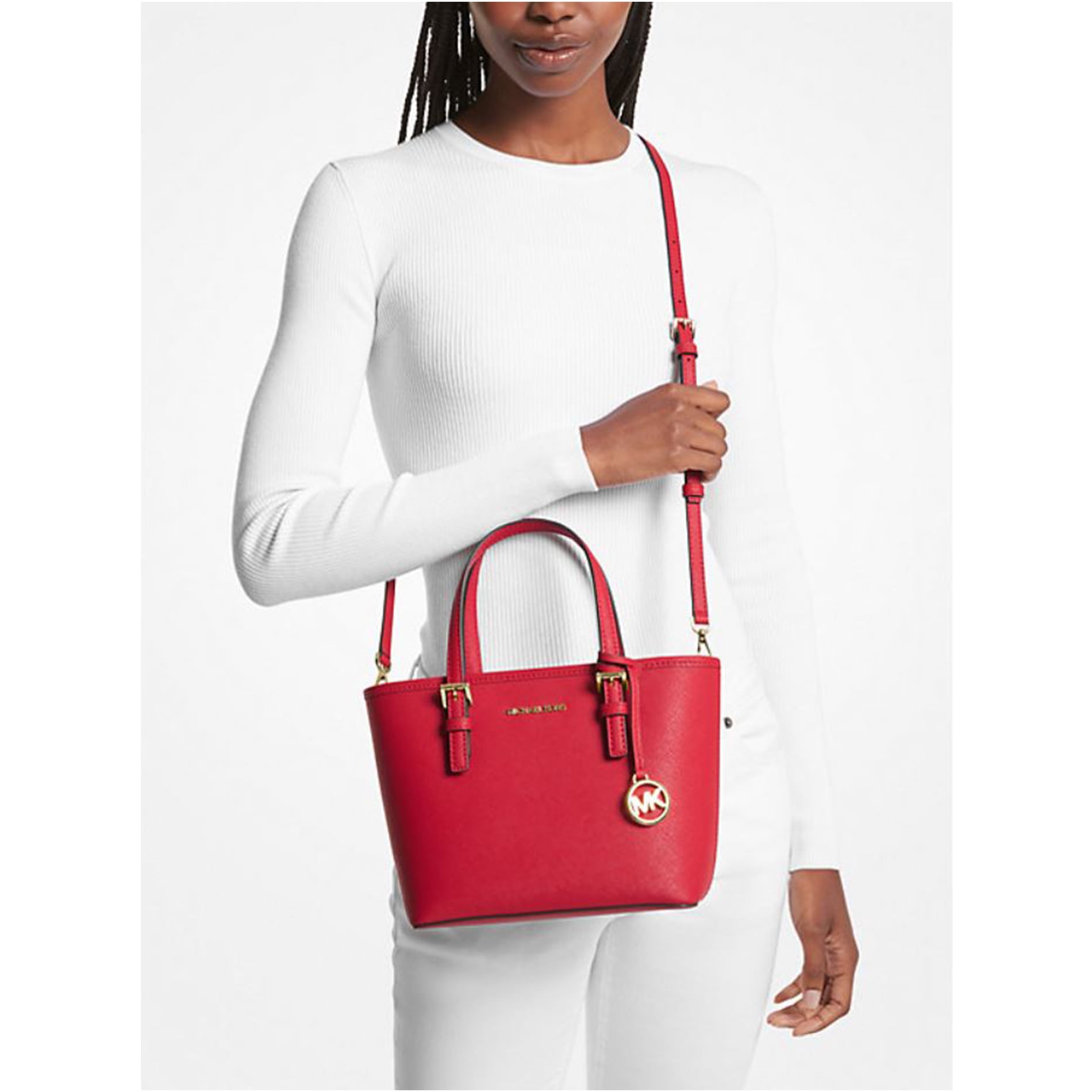 Michael Kors XS Lumineux Rouge Carryall Tote Haiti Ubuy