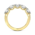 thumbnail image 4 of IGI Certified Round Shape Lab Grown Diamond Anniversary Band Ring For Women | 5 Stone 3 CT TW 14K Yellow Gold | FG-VS Quality Camille Friendly Diamonds Band Ring, 4 of 5