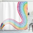 thumbnail image 1 of Nursery Shower Curtain, Creativity and Imagination Themed Illustration with Colorful Painting Pencils, Fabric Bathroom Set with Hooks, 69W X 75L Inches Long, Multicolor, by Ambesonne, 1 of 3