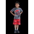 thumbnail image 5 of Marvel Spider-Verse Toddler Boys' Short Sleeve Graphic T-Shirt and Shorts Set Charcoal & Red Miles Morales, 5 of 8