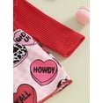 thumbnail image 5 of Infant Baby Girl Valentines Day 2Pcs Spring Outfits Ruffle Long Sleeve Romper Dress with Headband Set, 5 of 8