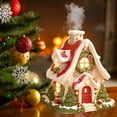 thumbnail image 1 of Christmas Iglooss Resin Ornaments Home Desktop Aromatherapy Incense Burnerss Festivemood Decoration Gifts, 1 of 7