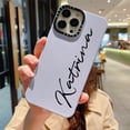 thumbnail image 2 of Funda De Silicona Para iPhone 11 12 Pro 13 14 Max 14 Plus Parachoques Suave Nombre Personalizado, 2 of 4