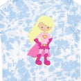 thumbnail image 4 of Inktastic Superhero Girl, Blonde Hair, Cute Girl, Pink Cape Girls Toddler T-Shirt, 4 of 5