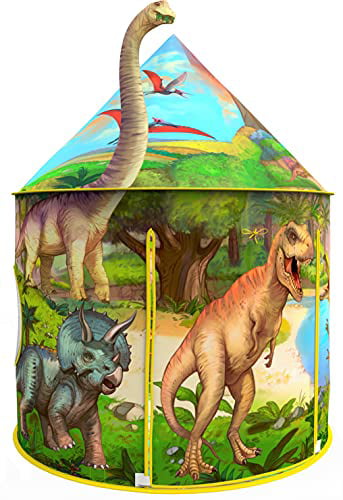 Dinosaur Pop-up Kids’ Tent Kids’ Play Tent for Boys and Girls Indoor Outdoor Durable Foldable Playhouse with Storage Bag 