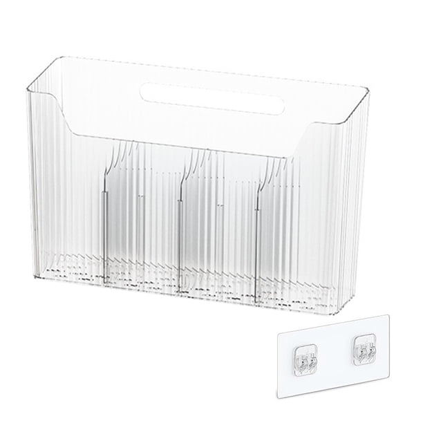 Caja de almacenamiento para puerta de armario de cocina, capacidad de carga de 7 kg, fácil de instalar, autoadhesiva, organizador de armario de cocina montado en la pared.
